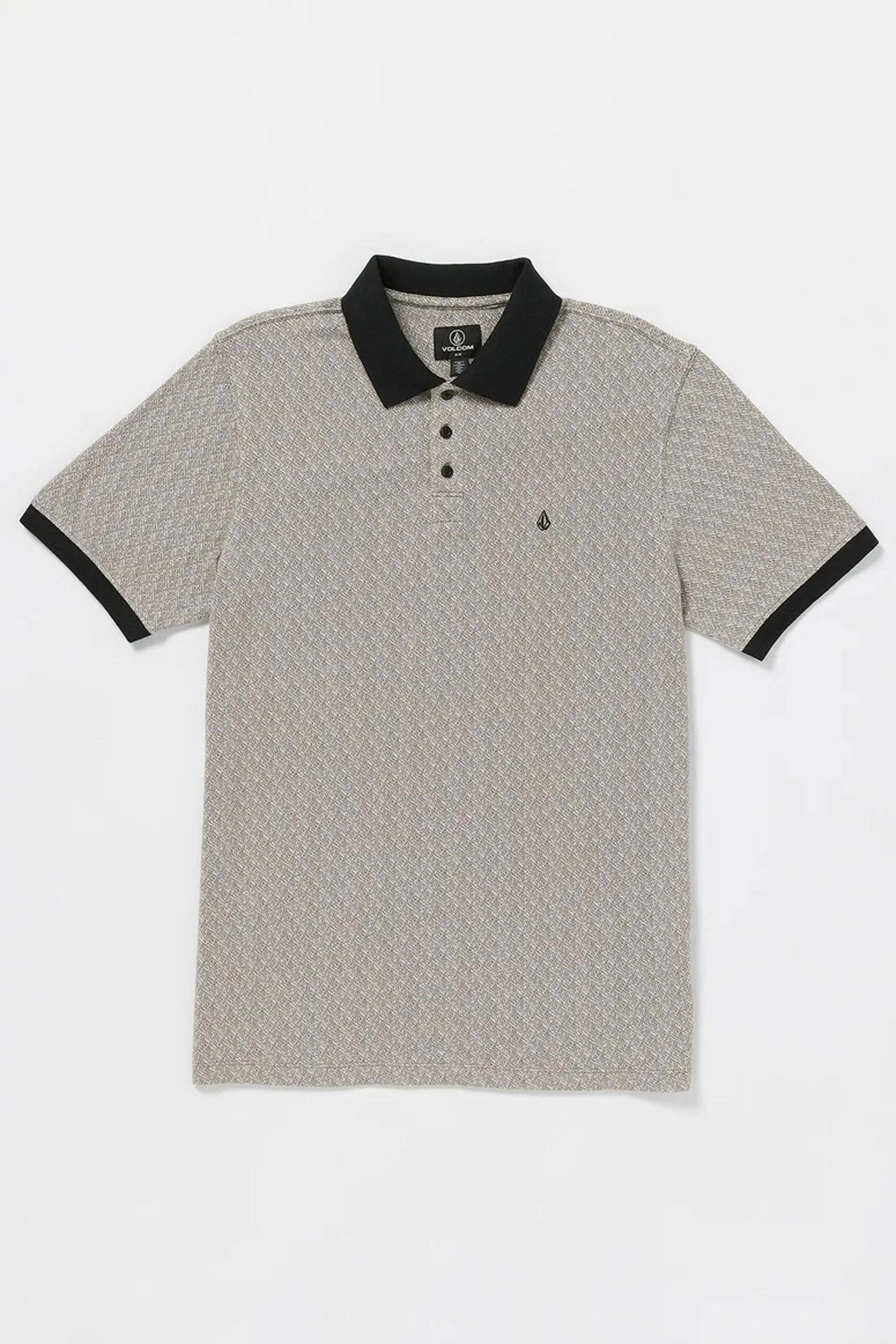 Volcom Natural Stone Polo Short Sleeve Teak 1 Volcom Natural Stone Polo Short Sleeve Teak