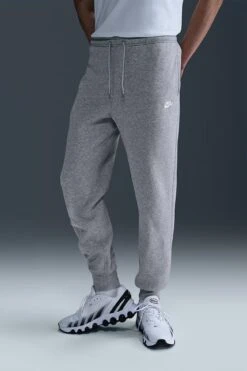 Nike Club BB Jogger Dark Grey Heather Light Smoke Grey White