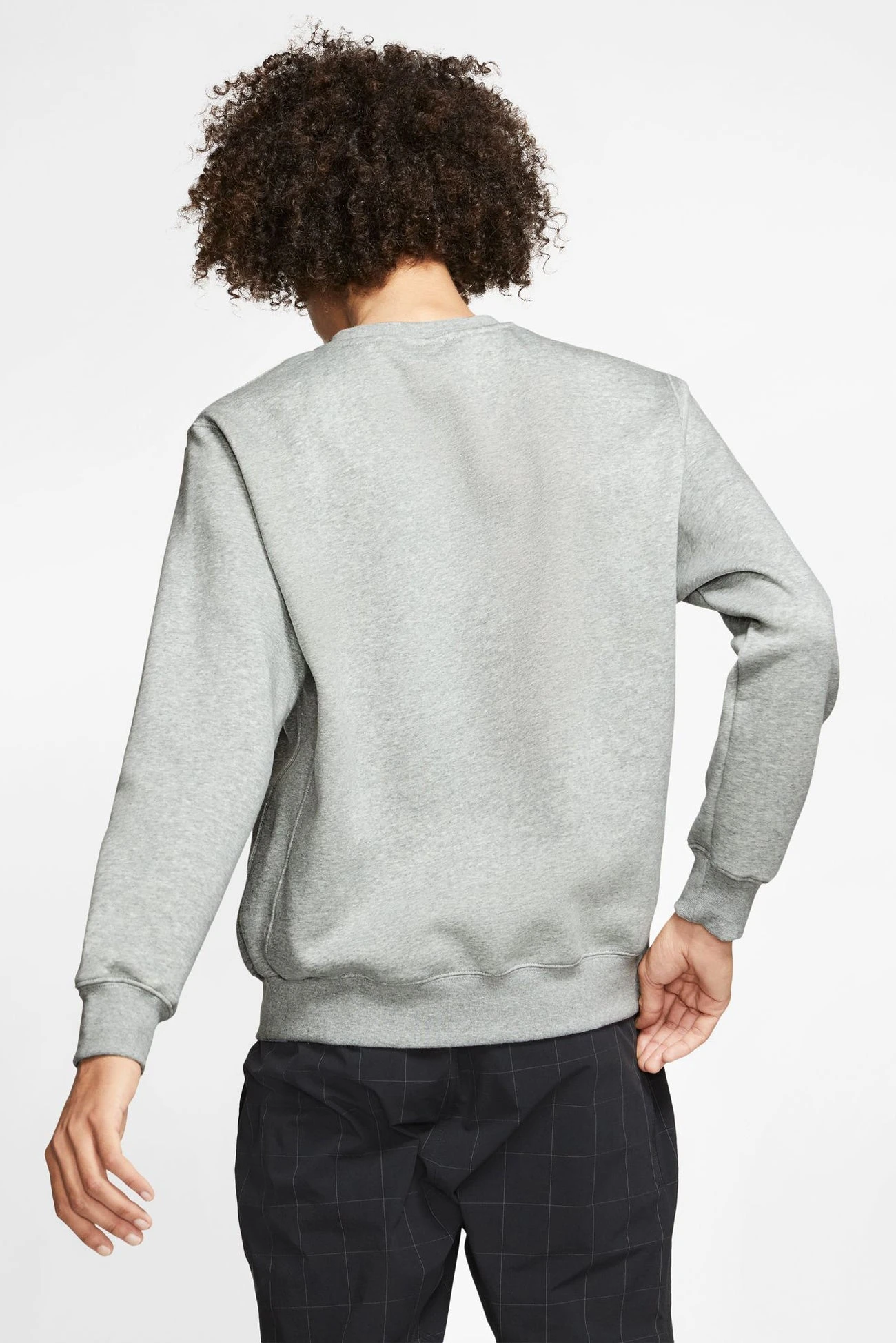 Nike Sportswear Club Fleece Crew Dark Grey Heather 3 Nike Sportswear Club Fleece Crew Dark Grey Heather - Image 3