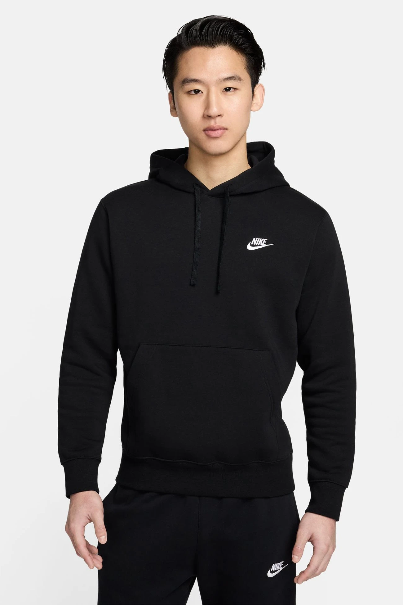 Nike Sportswear Club Pullover Hoodie Black 1 Nike Sportswear Club Pullover Hoodie Black