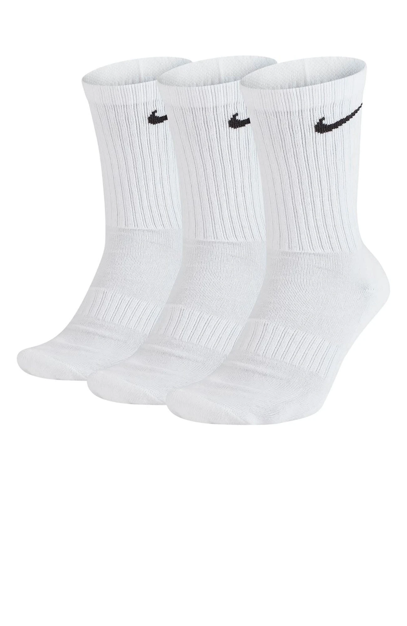 Nike Everyday Cushioned Crew Sock 3 Pairs White 1 Nike Everyday Cushioned Crew Sock 3 Pairs White