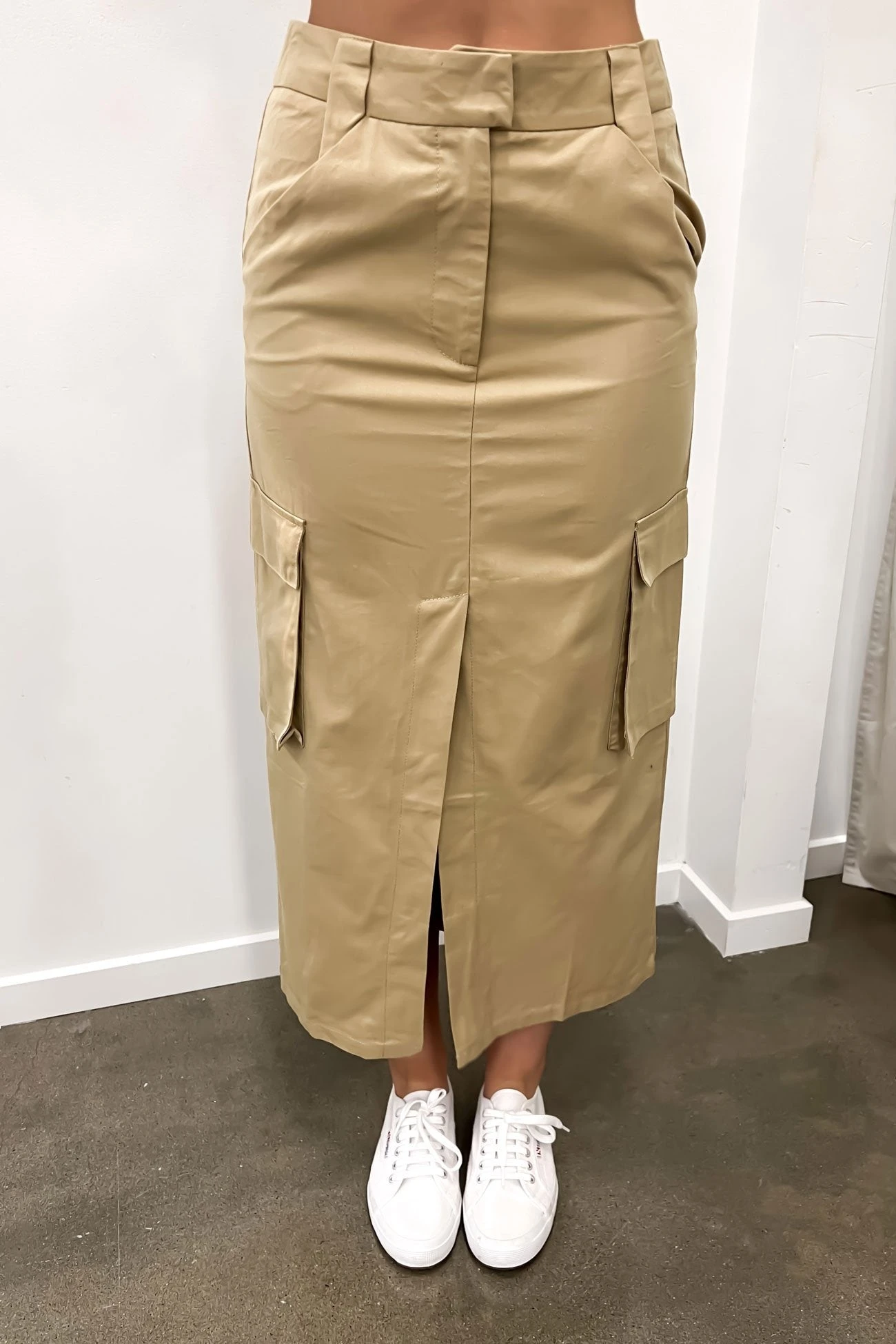 Nikita Cargo Midi Skirt Latte 1 Nikita Cargo Midi Skirt Latte