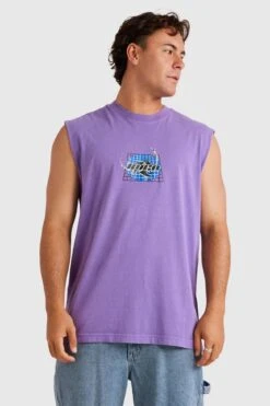 RVCA Niziolek Muscle Purple Heart