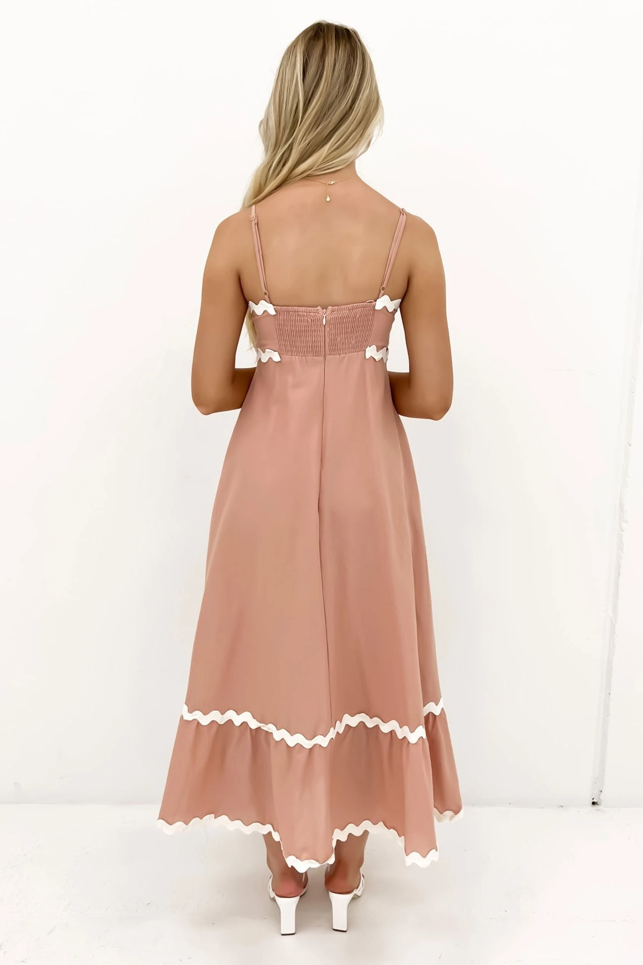 Norah Maxi Dress Blush 4 Norah Maxi Dress Blush - Image 4