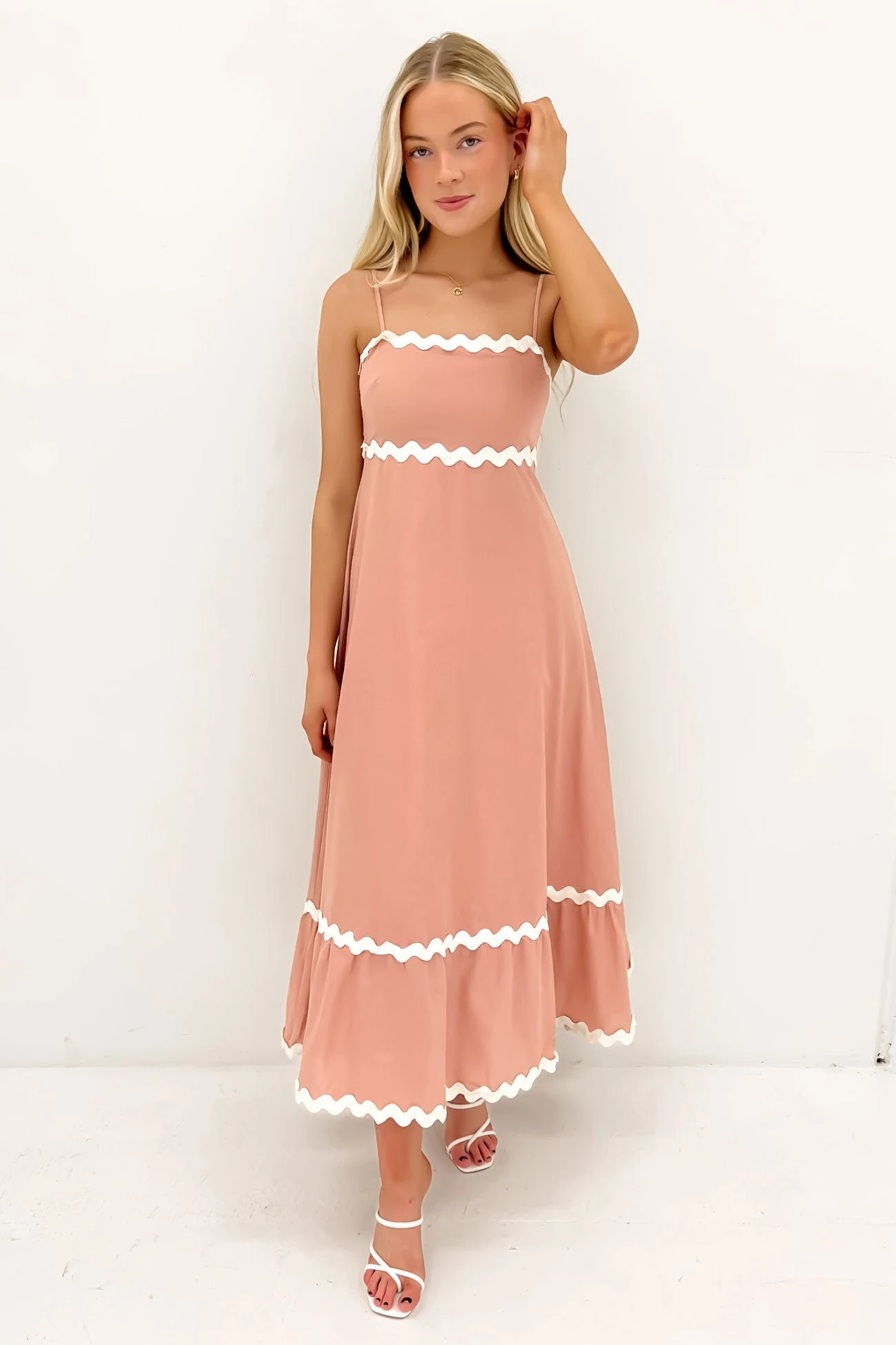 Norah Maxi Dress Blush 3 Norah Maxi Dress Blush - Image 3
