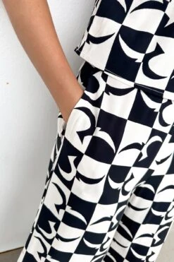 Nyla Jumpsuit Beige Black Geo -Jean Jail Shop Nyla Jumpsuit Beige Black Geo f6jpg