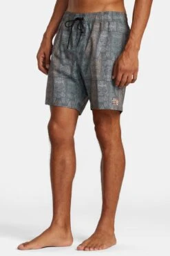RVCA Oblow Tapa Elastic Short Black