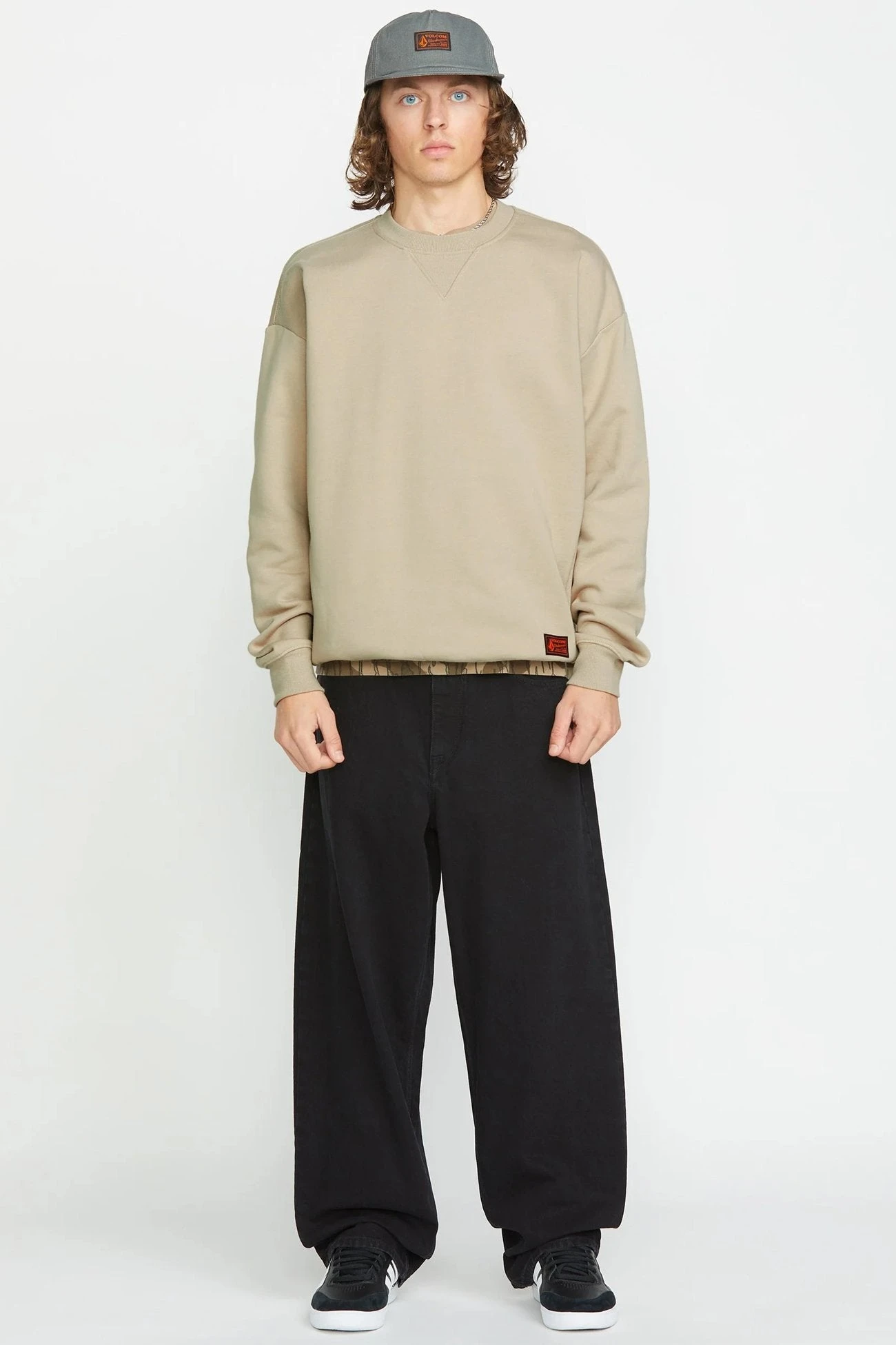 Volcom Operators Crew Light Khaki 4 Volcom Operators Crew Light Khaki - Image 4