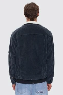 Oversized Sherpa Wanderer Cord Jacket Ebony -Jean Jail Shop Oversized Sherpa Wanderer Cord Jacket Ebony b