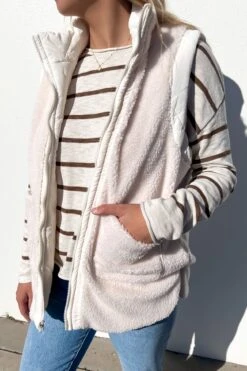 Pamela Reversible Vest White -Jean Jail Shop Pamela Reversible Vest White7