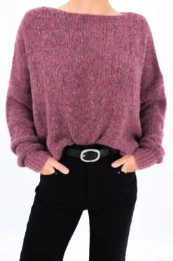 Parson Knit Jumper Wine