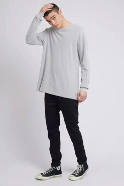Pique Long Sleeve Tee Grey -Jean Jail Shop Pique Long Sleeve Tee Grey s