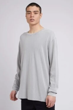 Pique Long Sleeve Tee Grey -Jean Jail Shop Pique Long Sleeve Tee Grey s1