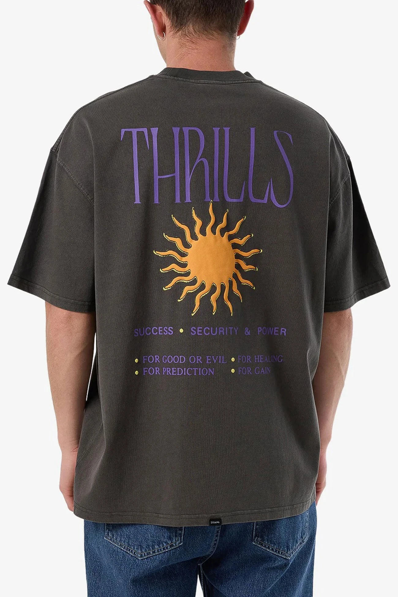 Powerful Security & Success Box Fit Oversize Tee Merch Black 2 Powerful Security & Success Box Fit Oversize Tee Merch Black - Image 2