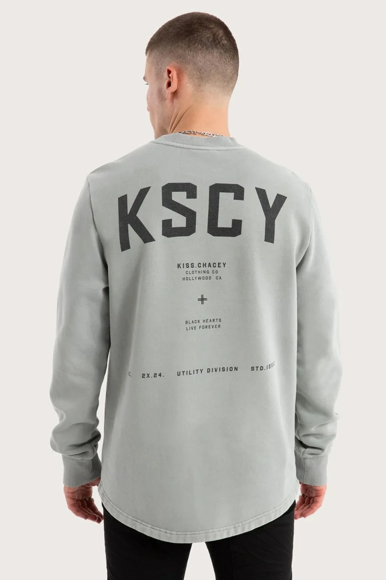 Protocol Dual Curved Sweater Pigment Limestone 2 Protocol Dual Curved Sweater Pigment Limestone - Image 2