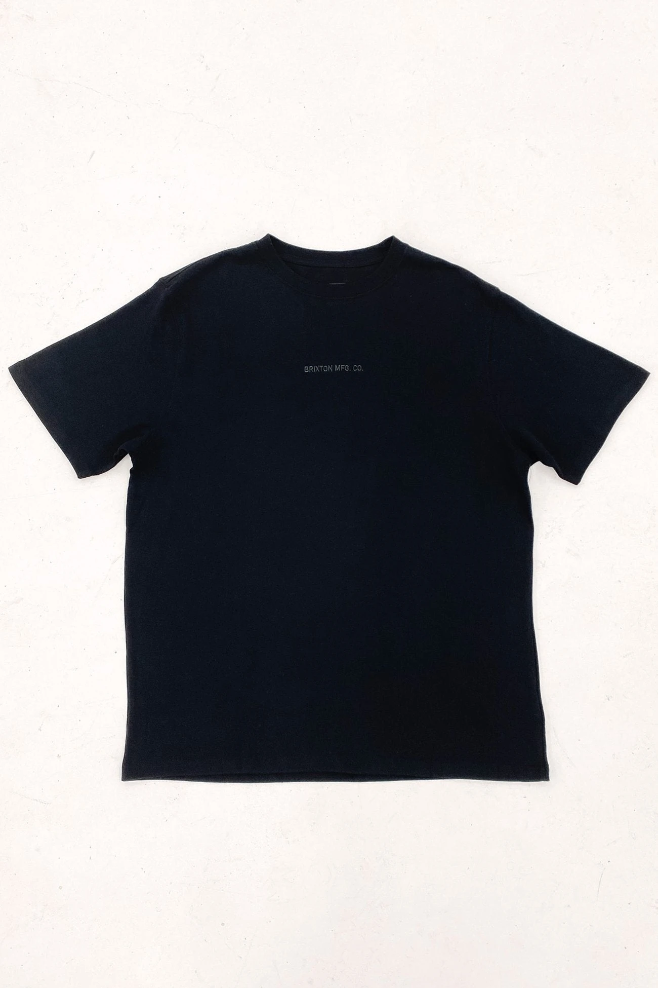 Brixton Quality Embroidered Heavy Weight Short Sleeve Standard Tee Black Classic Wash 1 Brixton Quality Embroidered Heavy Weight Short Sleeve Standard Tee Black Classic Wash