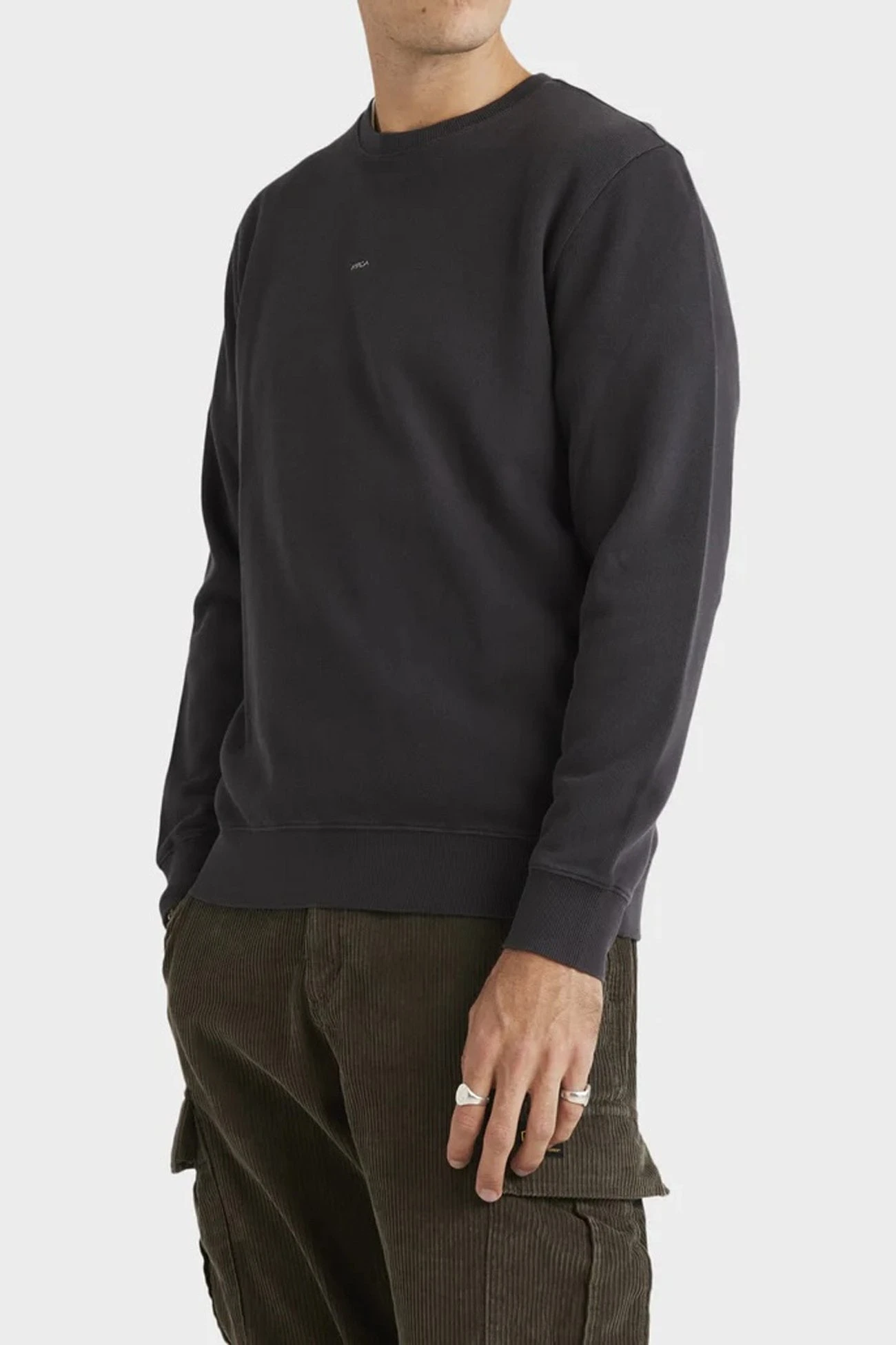 RVCA Smalls Crew Washed Black 3 RVCA Smalls Crew Washed Black - Image 3