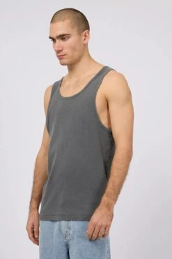 Rib Tank Coal -Jean Jail Shop Rib Tank Coal s1jpg