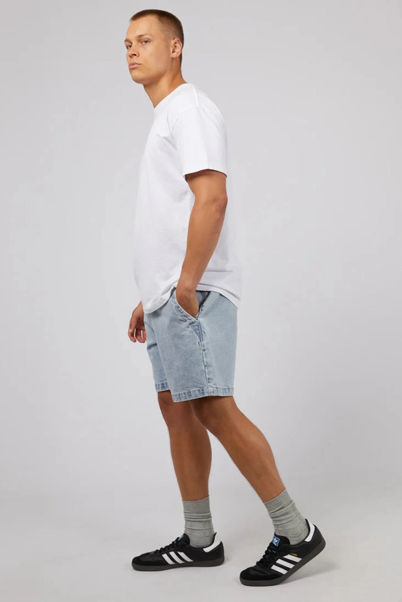 Rider Denim Short Bleach Blue 5 Rider Denim Short Bleach Blue - Image 5