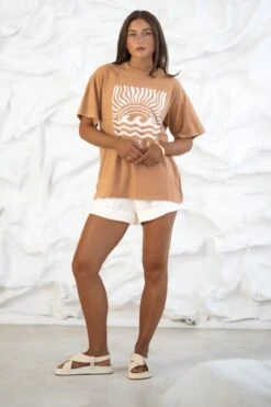 Rise Tee Tan -Jean Jail Shop Rise Tee Tan f1