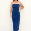 Romy Denim Midi Dress Indigo