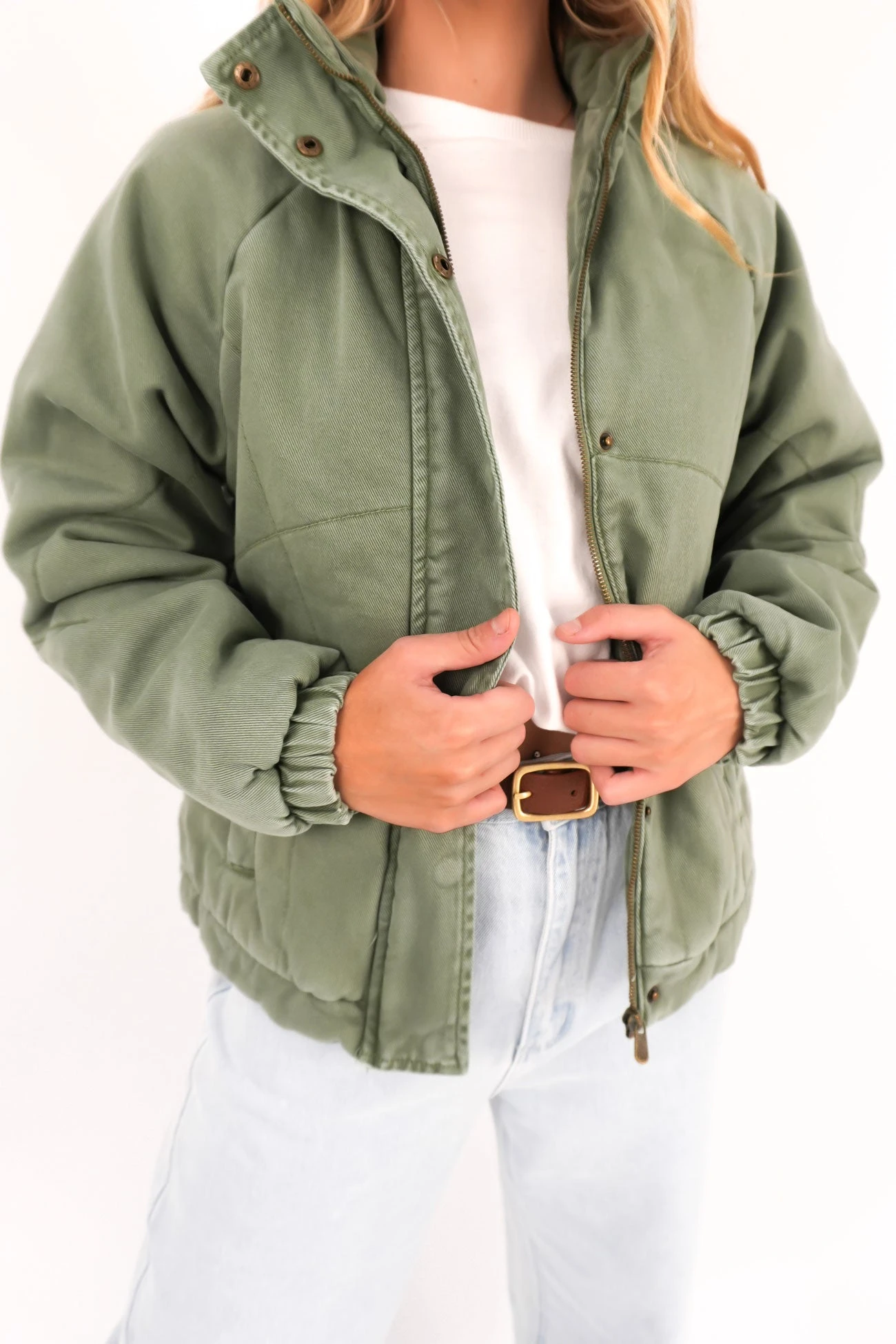 Rosalee Jacket Washed Green 2 Rosalee Jacket Washed Green - Image 2