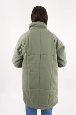 Rosalee Longline Jacket Washed Green -Jean Jail Shop Rosalee Longline Jacket Washed Green b