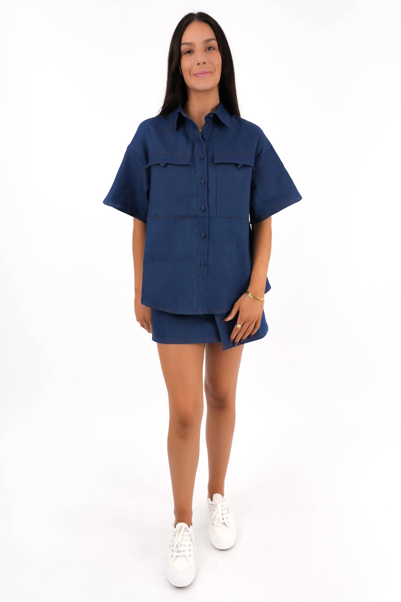 Rowen Denim Set Dark Blue 2 Rowen Denim Set Dark Blue - Image 2