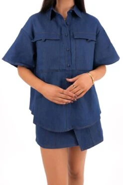 Rowen Denim Set Dark Blue