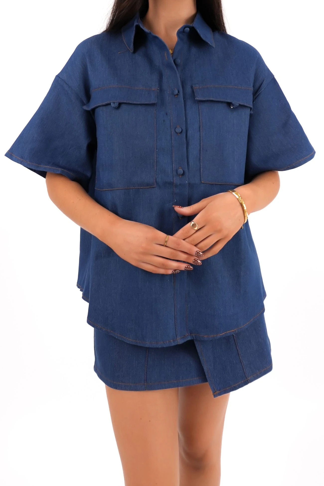 Rowen Denim Set Dark Blue 1 Rowen Denim Set Dark Blue