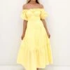 Ryland Midi Dress Yellow