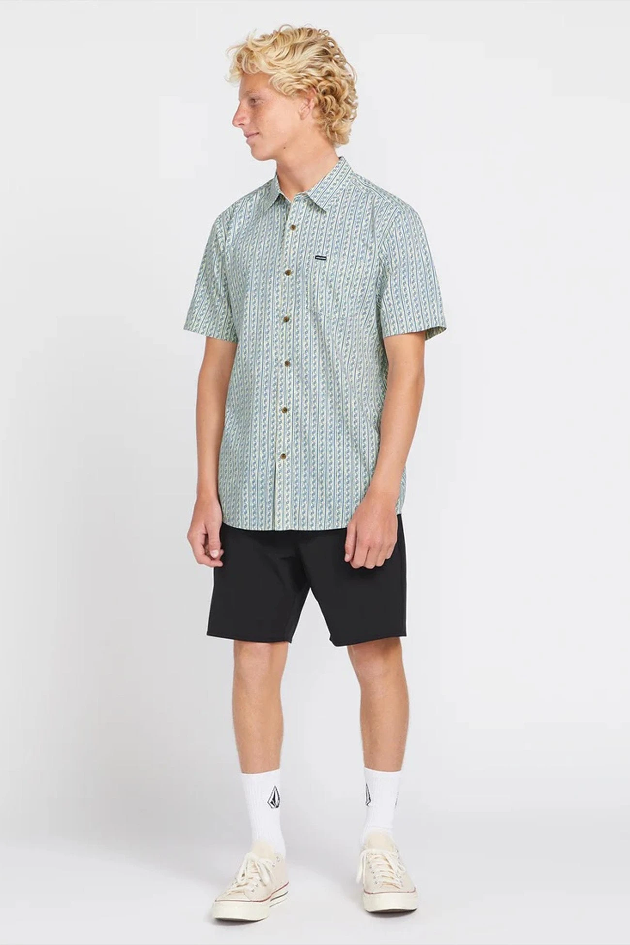 Volcom Scaler Stone Woven Short Sleeve Shirt Dirty White 1 Volcom Scaler Stone Woven Short Sleeve Shirt Dirty White