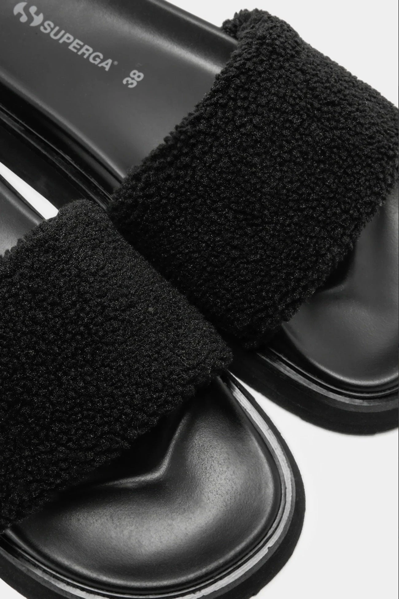 Superga 1918 Slide Platform Faux-Fur Black 5 Superga 1918 Slide Platform Faux-Fur Black - Image 5