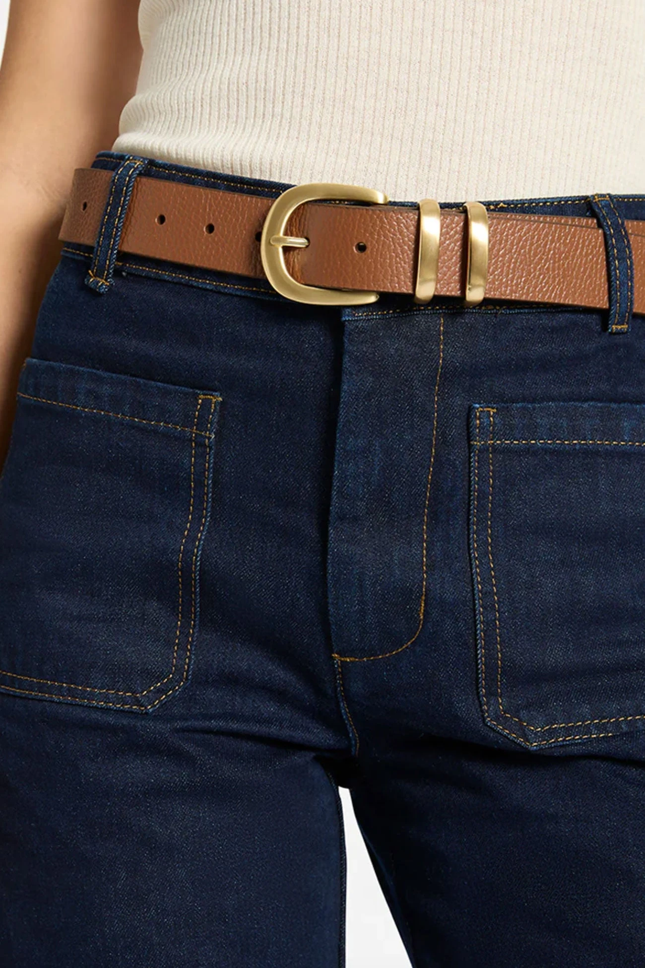 Let It Be Belt Tan Gold 4 Let It Be Belt Tan Gold - Image 4