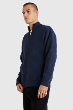 RVCA Duke Quarter Zip Moody Blue -Jean Jail Shop Screenshot 2025 03 18 at 104012 amjpg