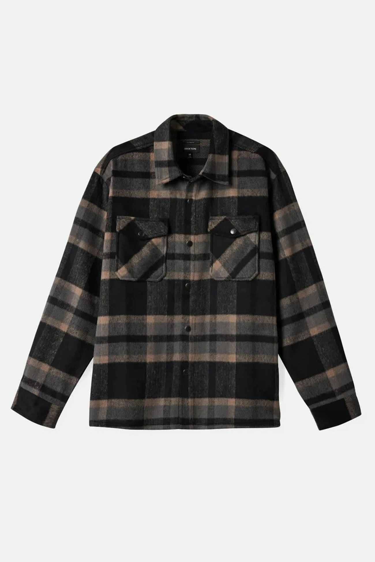 Brixton Selden Soft Brushed Flannel Black Charcoal 4 Brixton Selden Soft Brushed Flannel Black Charcoal - Image 4