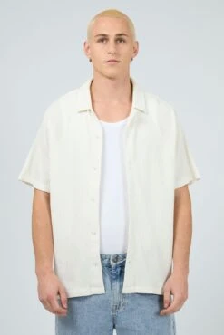 Session Waffle Short Sleeve Shirt Natural