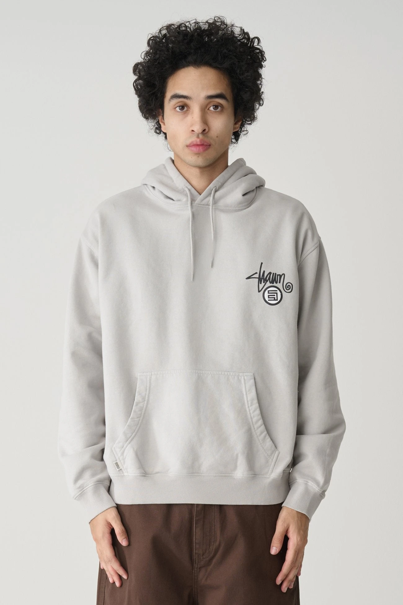 Shawn Dot Hood Washed Grey 1 Shawn Dot Hood Washed Grey