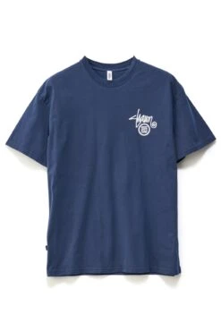Shawn Dot Tee Washed Navy