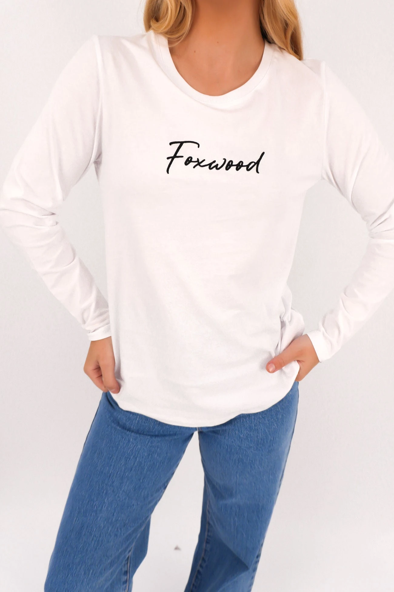 Signature Long Sleeve Tee White 2 Signature Long Sleeve Tee White - Image 2