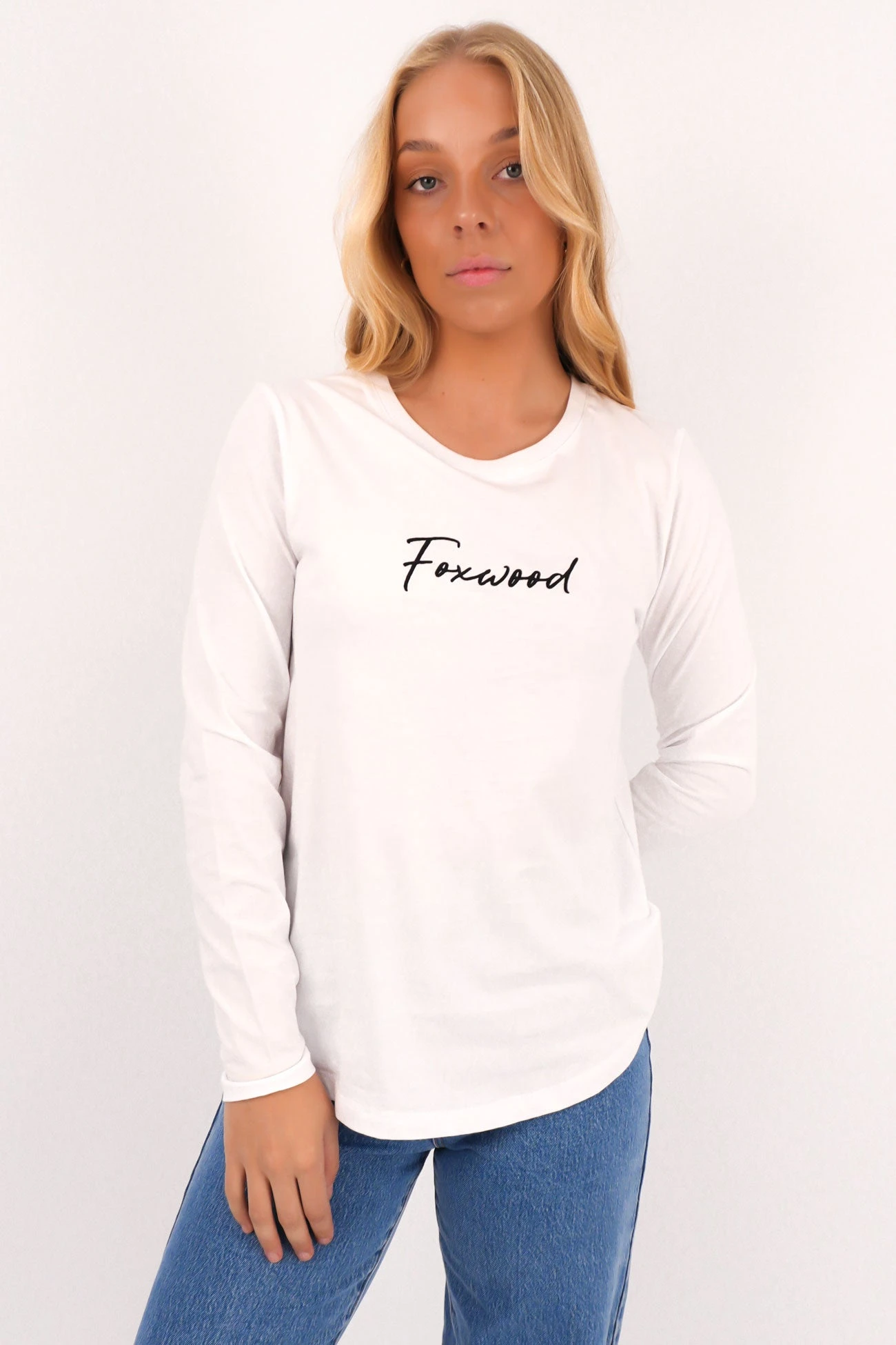 Signature Long Sleeve Tee White 1 Signature Long Sleeve Tee White