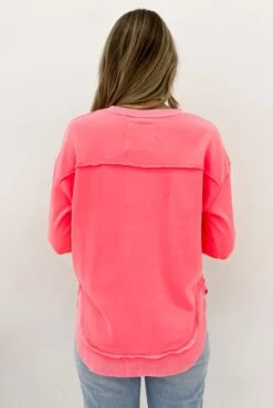 Simplified Crew Neon Pink -Jean Jail Shop Simplified Crew Neon Pink bjpg