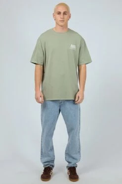 Stacked Tee Sage -Jean Jail Shop Stacked Tee Sage f1jpg
