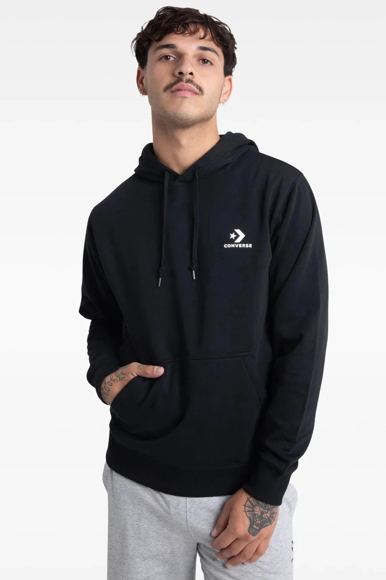 Converse Star Chevron Core Hoodie Black 1 Converse Star Chevron Core Hoodie Black