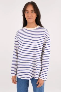 Stelle Long Sleeve Tee Blue Stripe