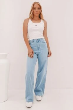 Volcom Stoned Boyfriend Hi Rise Jean Blue Bird