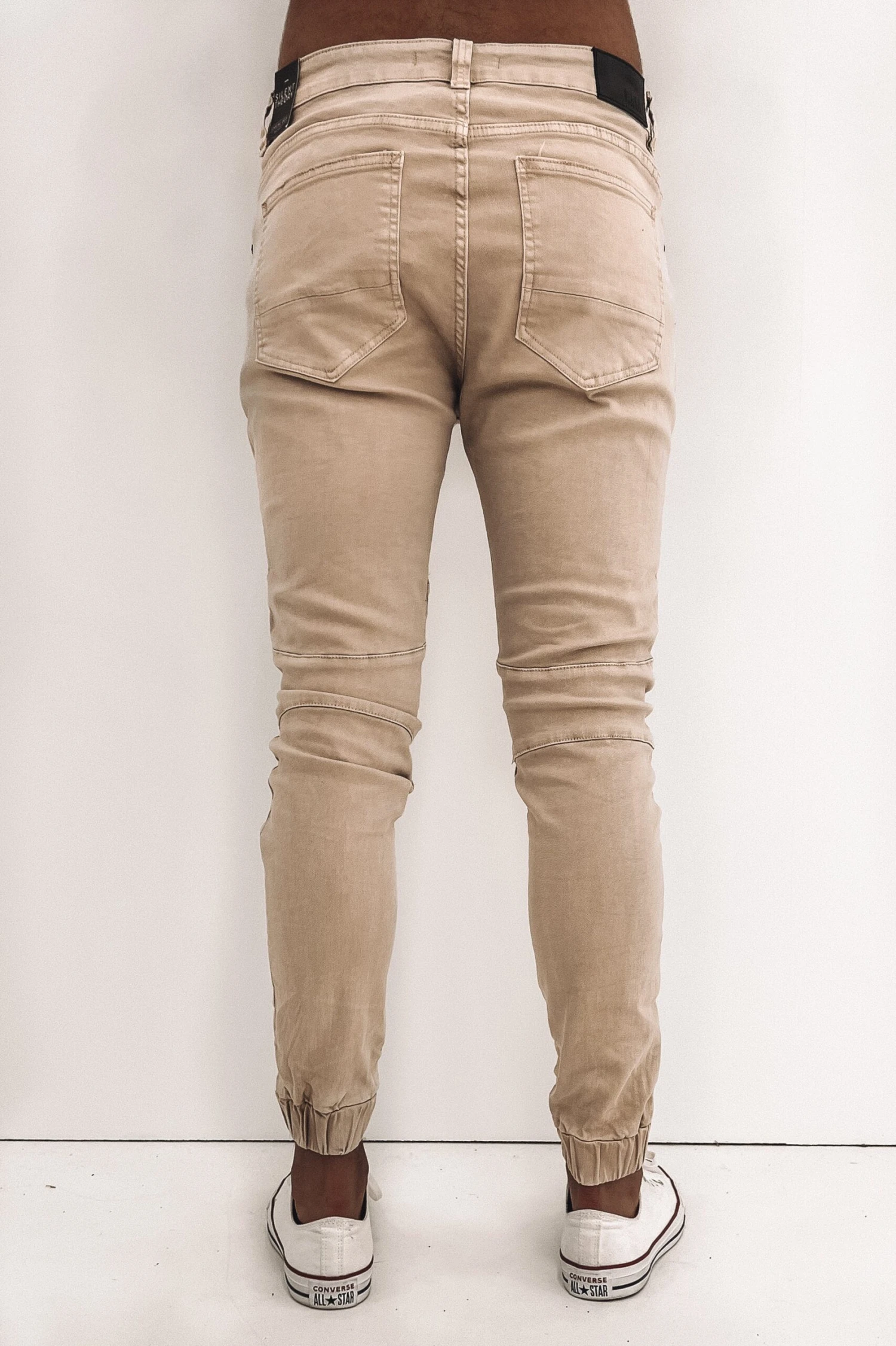 Strung Out Moto Cuffed Jean Trashed Oatmeal 3 Strung Out Moto Cuffed Jean Trashed Oatmeal - Image 3