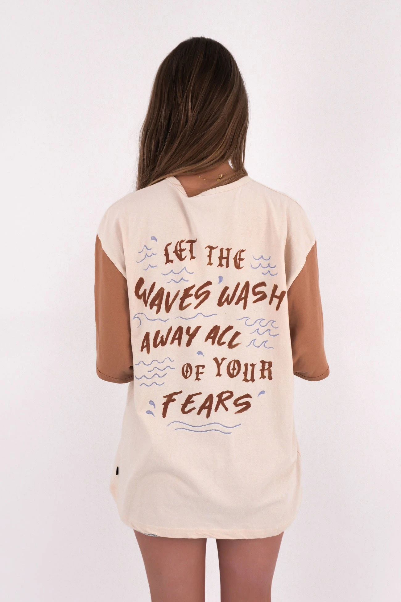 Sun Salt Sea Oversized Tee Vanilla 3 Sun Salt Sea Oversized Tee Vanilla - Image 3