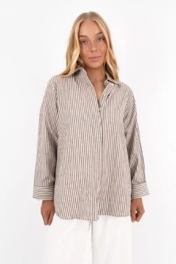 Sunday Long Sleeve Shirt Chocolate