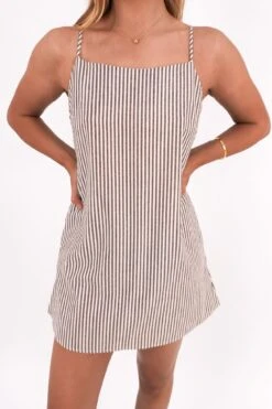 Sunday Mini Dress Chocolate